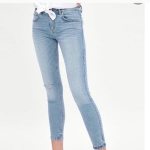 Zara Super Skinny Distressed Jeans